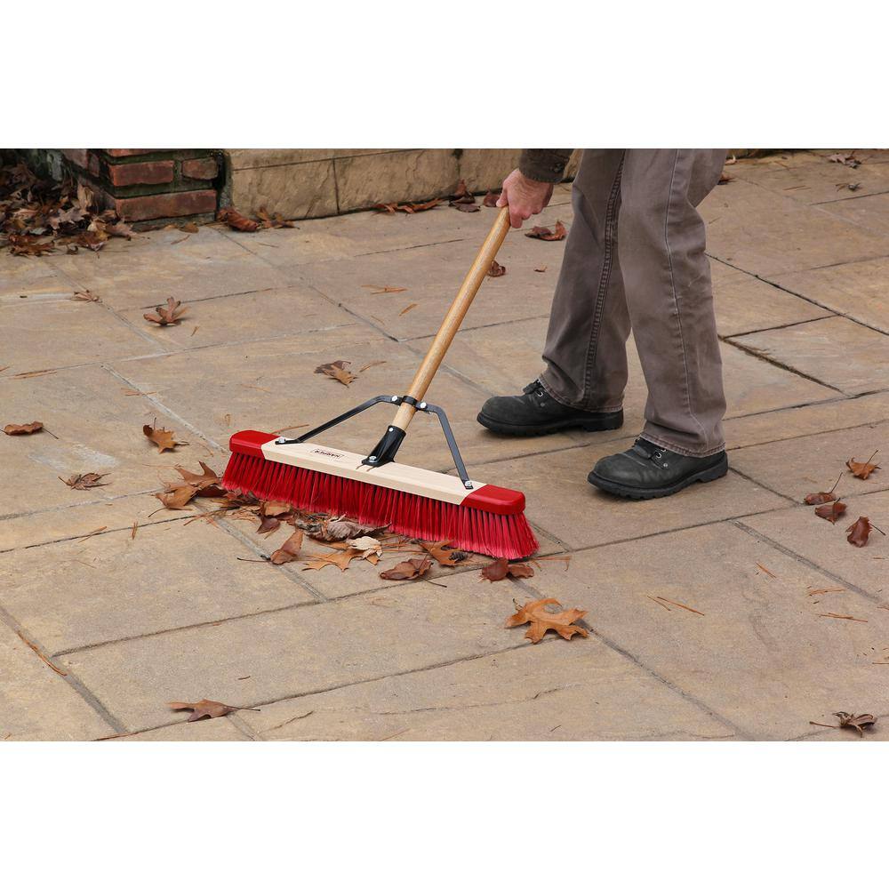 HARPER 24 in. Easy to Assemble All-Purpose Push Broom 3424P1