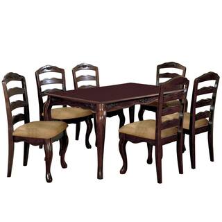 Venetian Worldwide Townsville I 7-Piece Dark Walnut Dining Set CM3109T-7PK