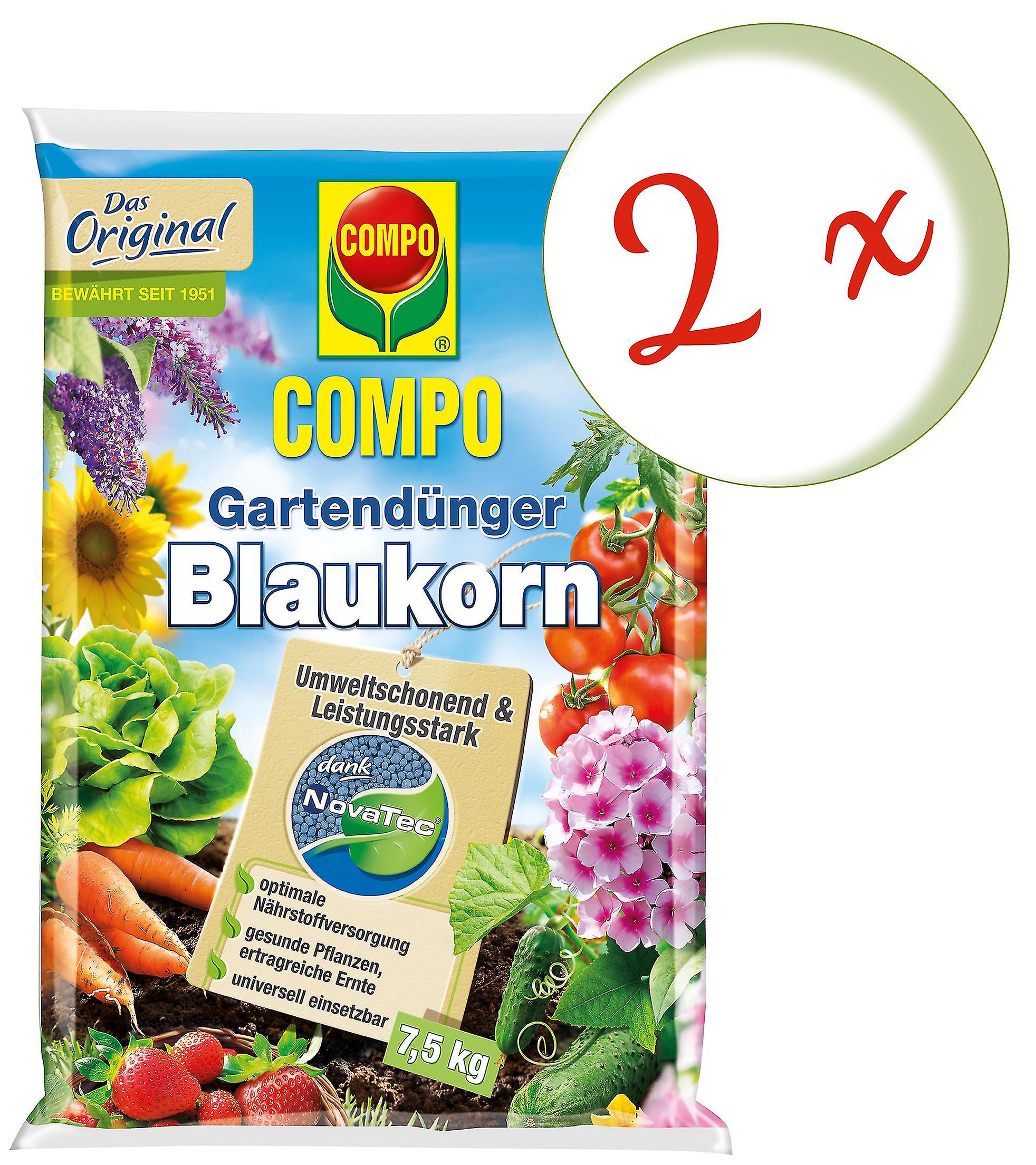 2 x COMPO Garden Da Blue Corn ?? NovaTec??， 7，5 kg