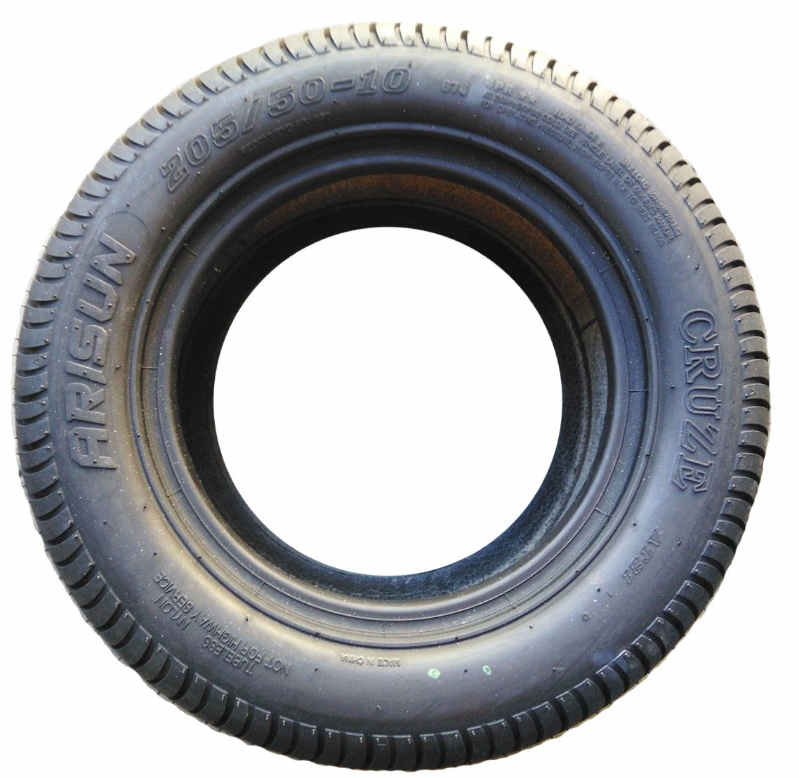 (4) Arisun 205/50-10 DOT Street Tires for EZGO， Club Car， Yamaha Golf Carts