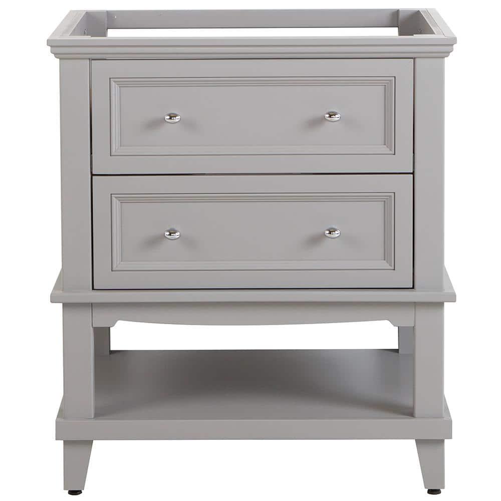 Home Decorators Collection Teasian 30 in W x 21 in D Bathroom Vanity Cabinet Only in Sterling Gray