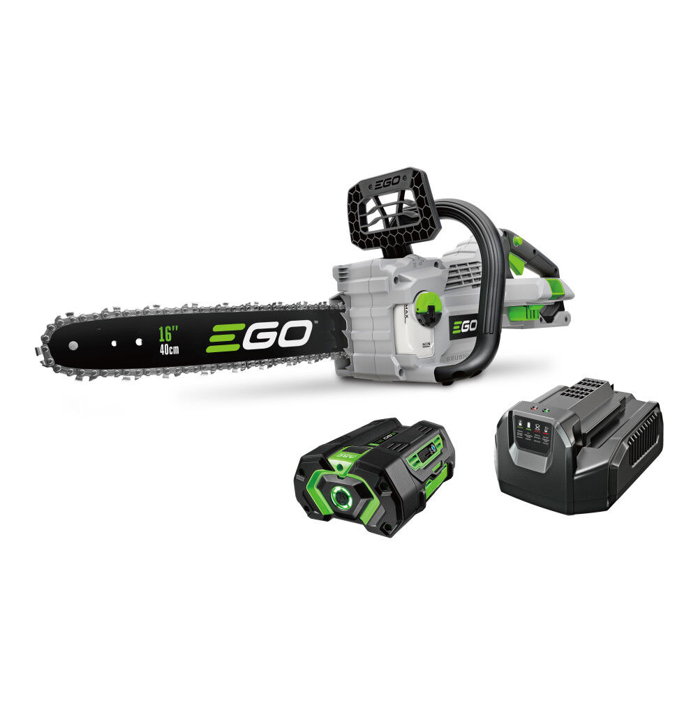 EGO CS1613 POWER+ 56-volt 16-in Brushless Cordless Electric Chainsaw 4 Ah (Battery and Charger Included)