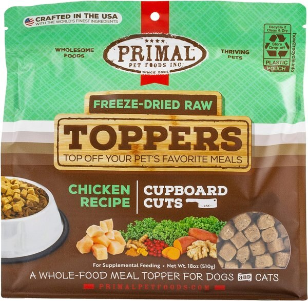 Primal Cupboard Cuts Chicken Grain-Free Freeze-Dried Raw Dog Food Topper