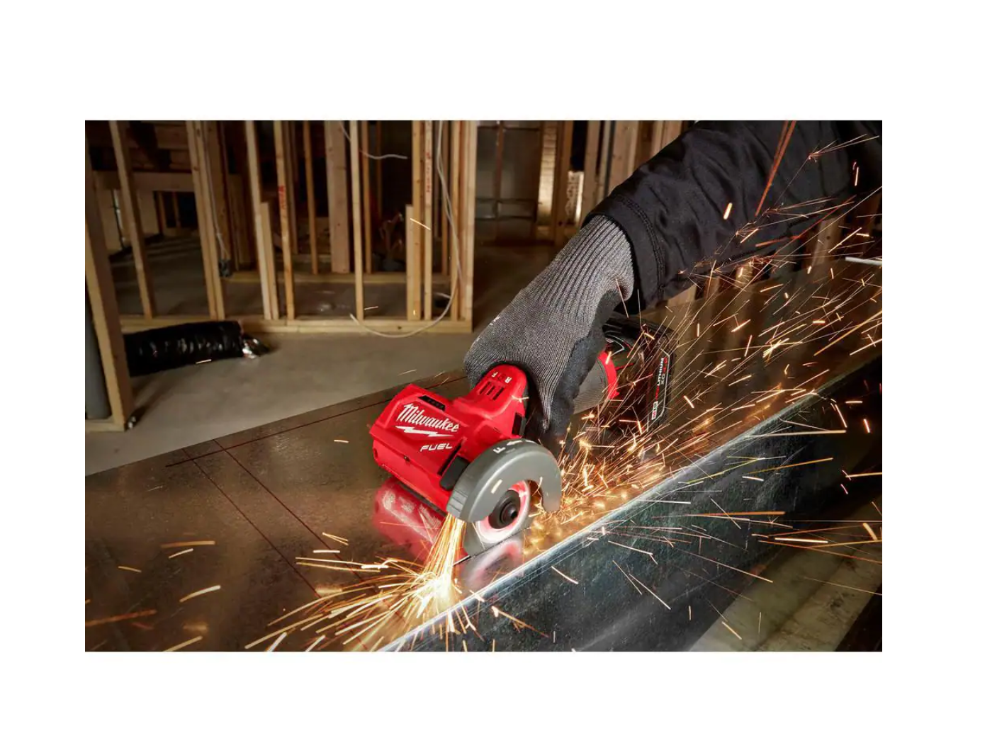 Milwaukee 2522-20-48-11-2420 M12 FUEL 12-Volt 3 in. Lithium-Ion Brushless Cordless Cut Off Saw with M12 2.0 Ah Battery