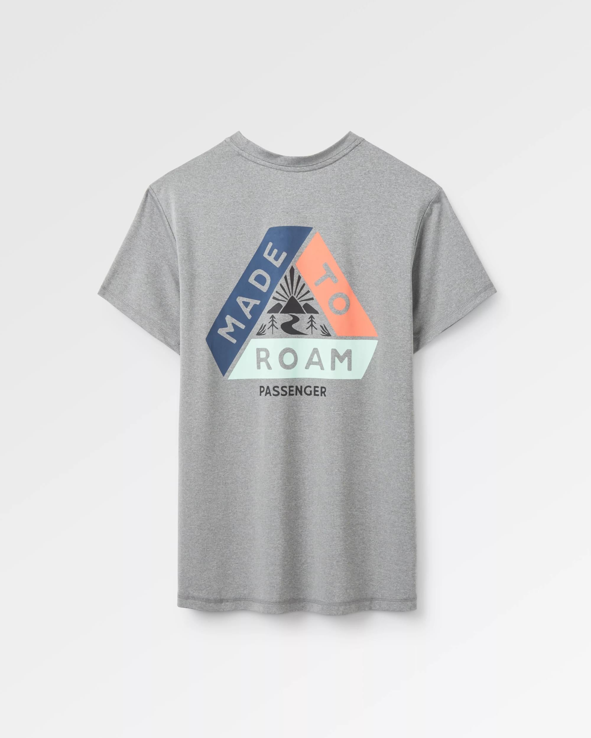 Aurora Recycled Active T-Shirt - Grey Marl