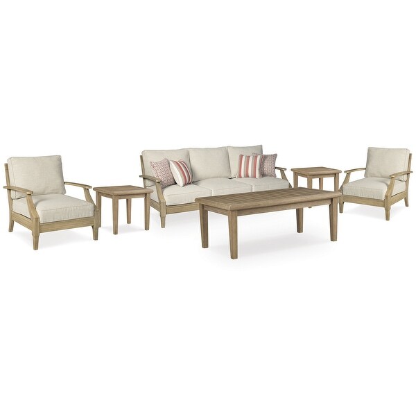 Signature Design by Ashley Clare View Beige 6Piece Outdoor Package