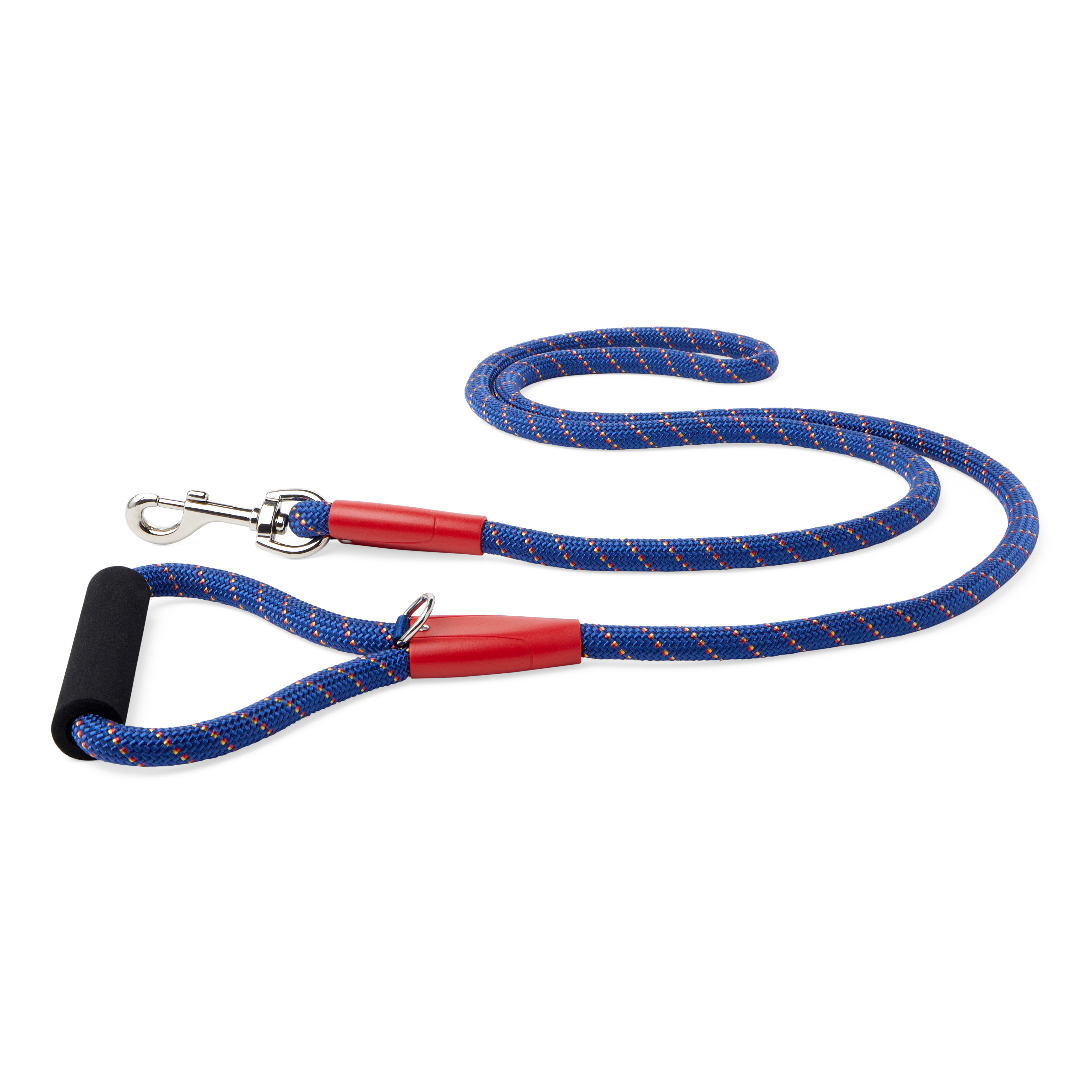 YOULY The Adventurer Navy  Red Dog Leash， 6 ft.