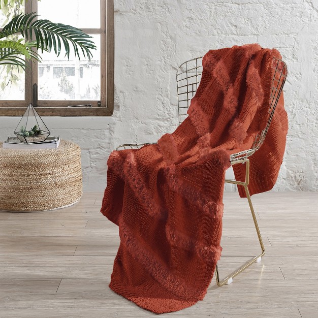 Modern Threads Acrylic Fuax Fur Throw 50 X 60 Farrah