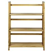 Casual Home 3-Shelf Folding Stackable Bookcase