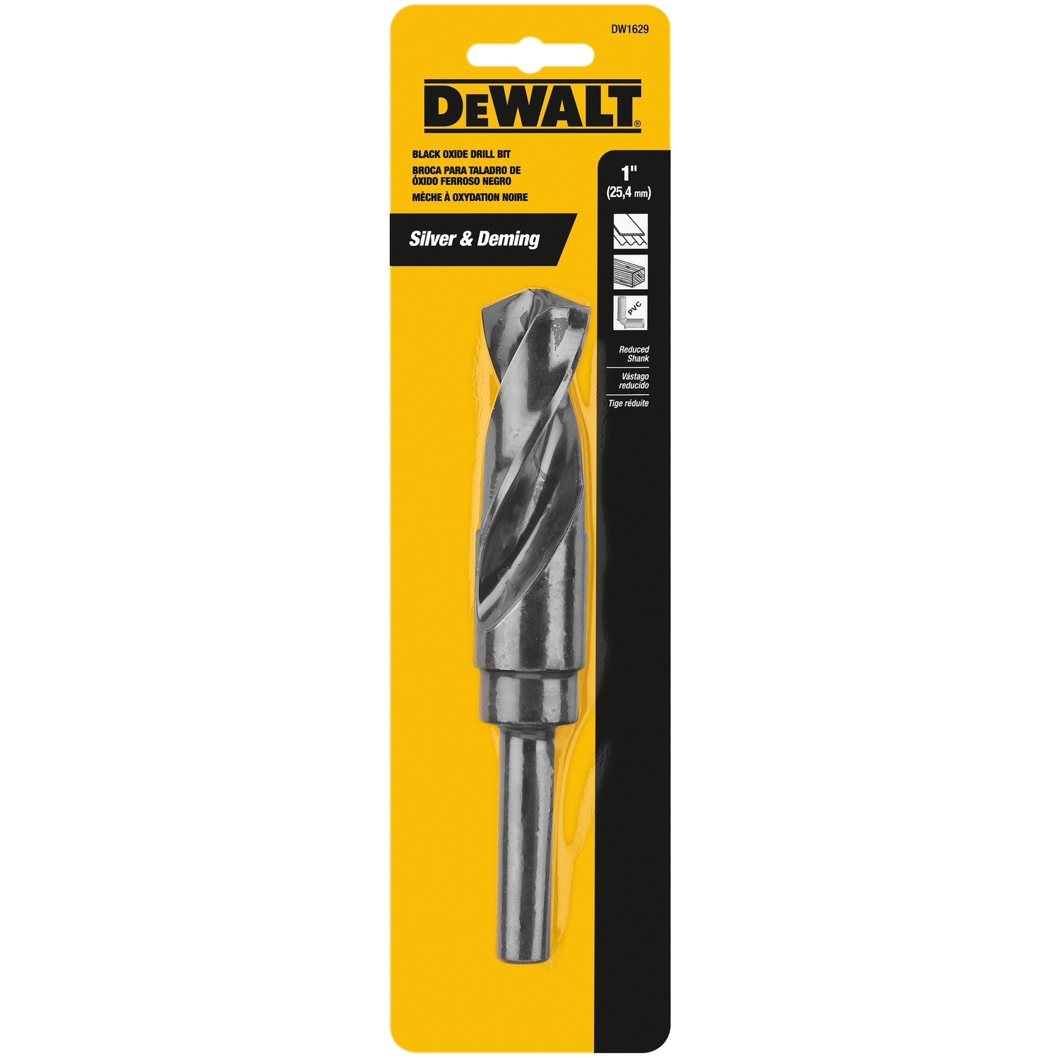 DW 1 in. X 6 in. L Black Oxide Drill Bit 1 pc