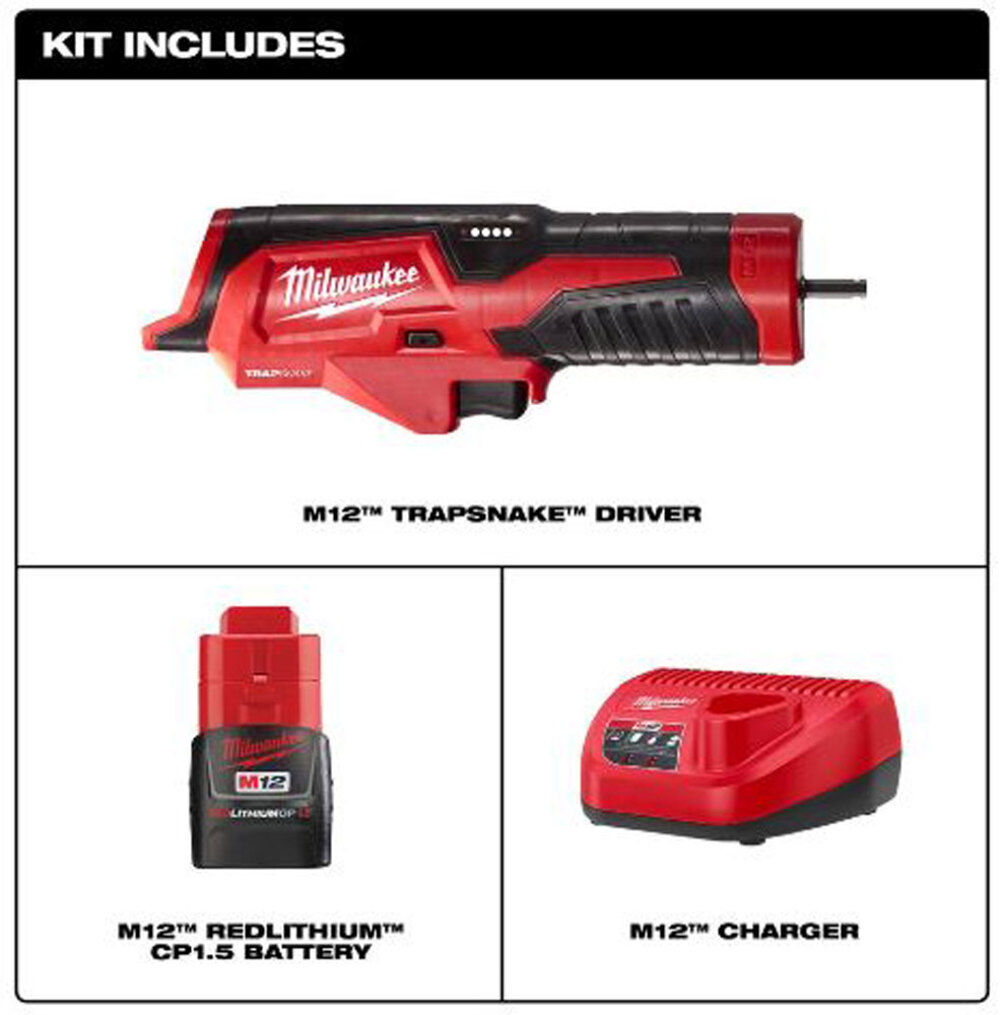 Milwaukee M12 TRAPSNAKE Driver Kit 2575-21 from Milwaukee