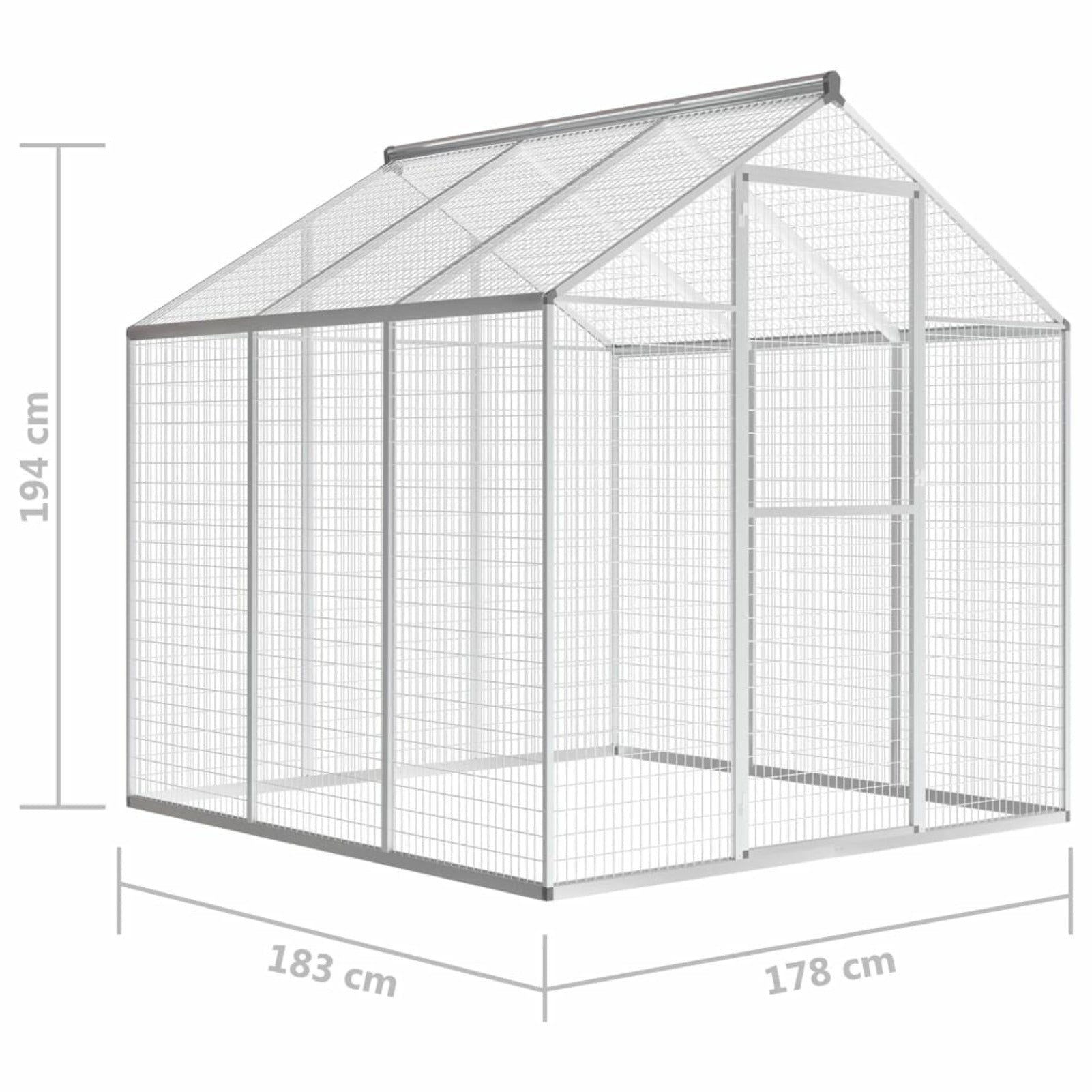 Festnight Outdoor Aviary Aluminium 72