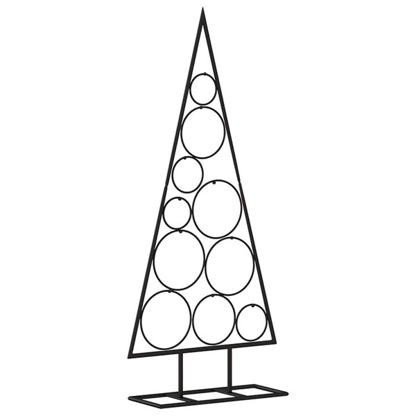 vidaXL Metal Christmas Tree for Decoration Black