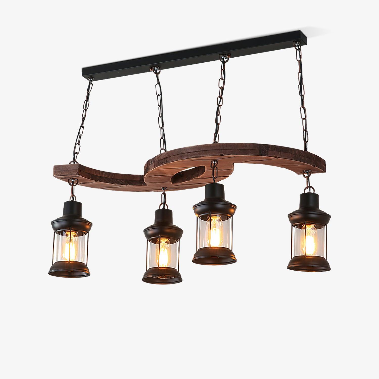 Retro Boat Wood Chandelier