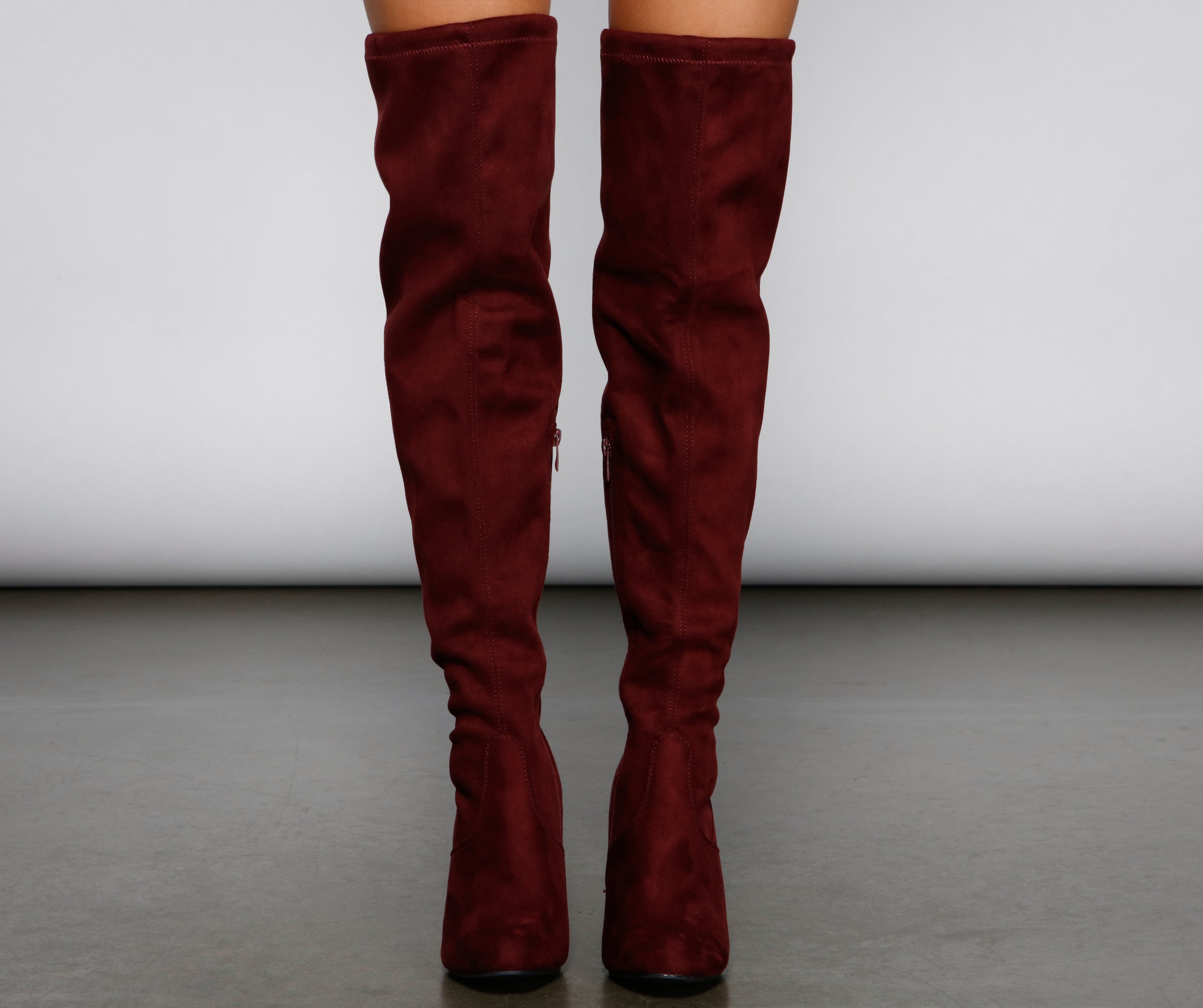 Essential Over The Knee Faux Suede Boots