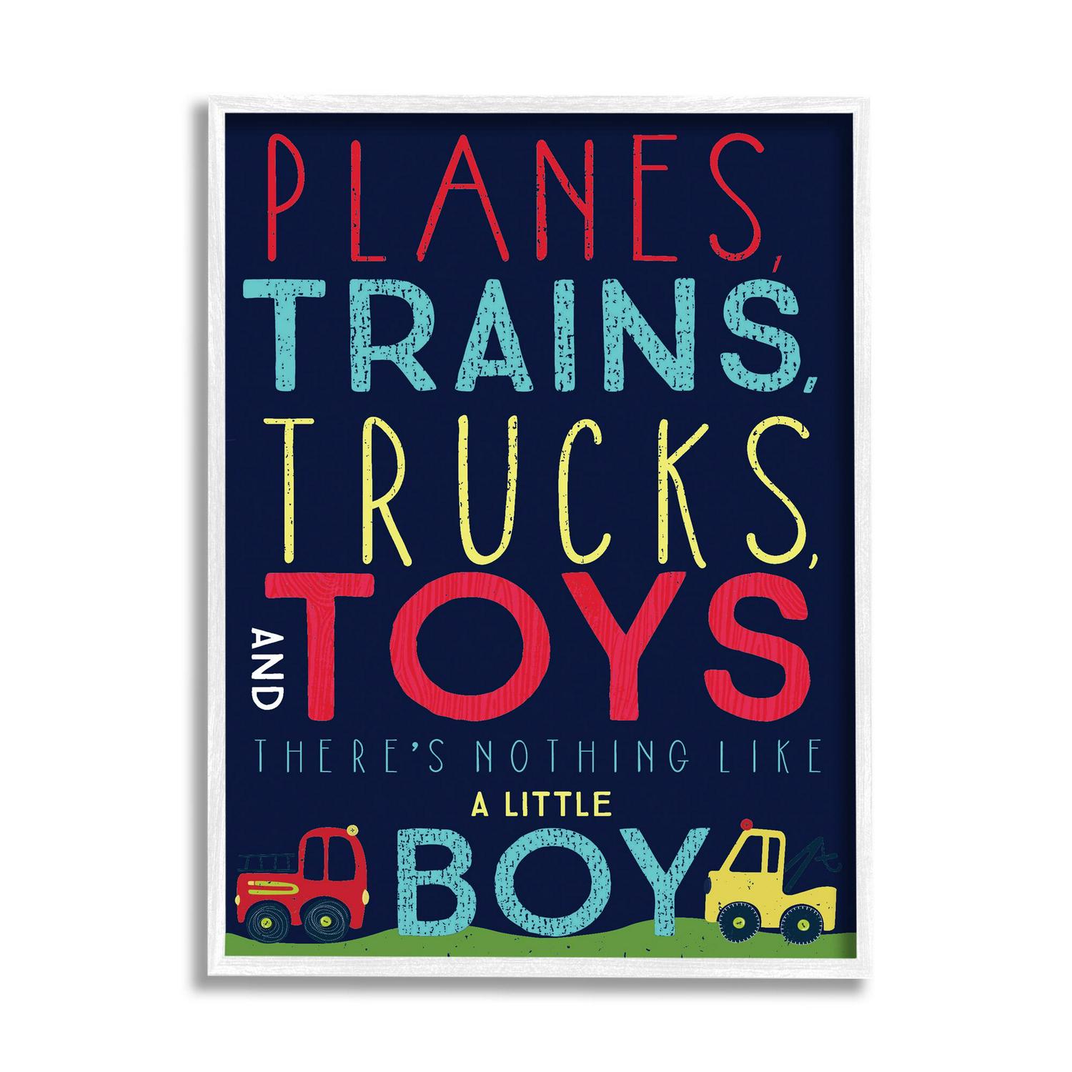 Stupell Industries Planes Trains Trucks and Toys 24 x 30Design by Heather Rosas  Crowdfused