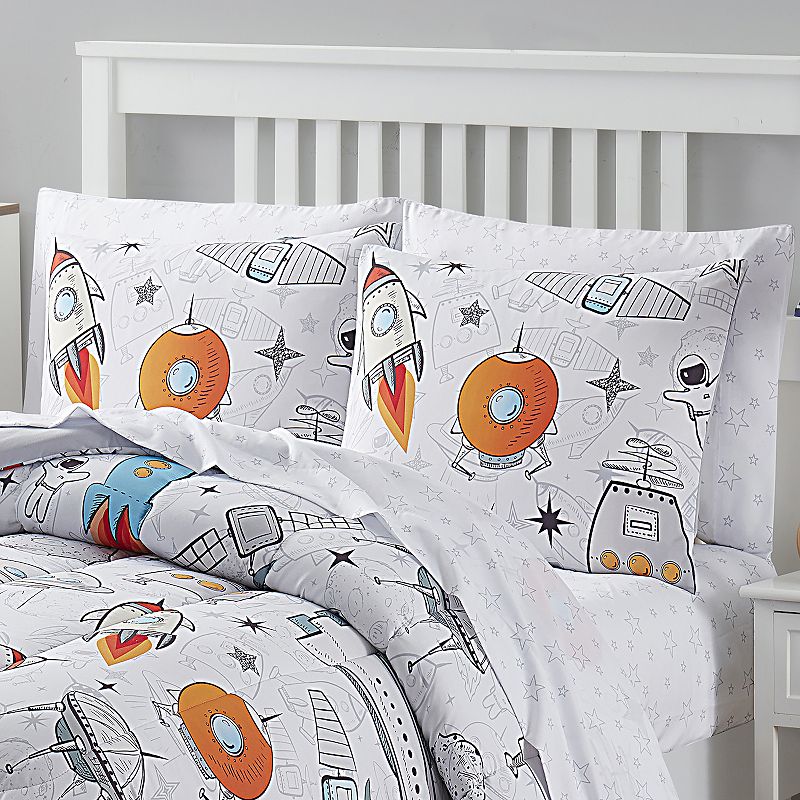 Sweet Home Collection Kid's Outer Space Comforter and Sheet Set