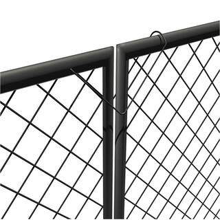 Vigoro 37.3 in. H x 50.2 in. W Steel Diamond Mesh Garden Fence Gate 860657