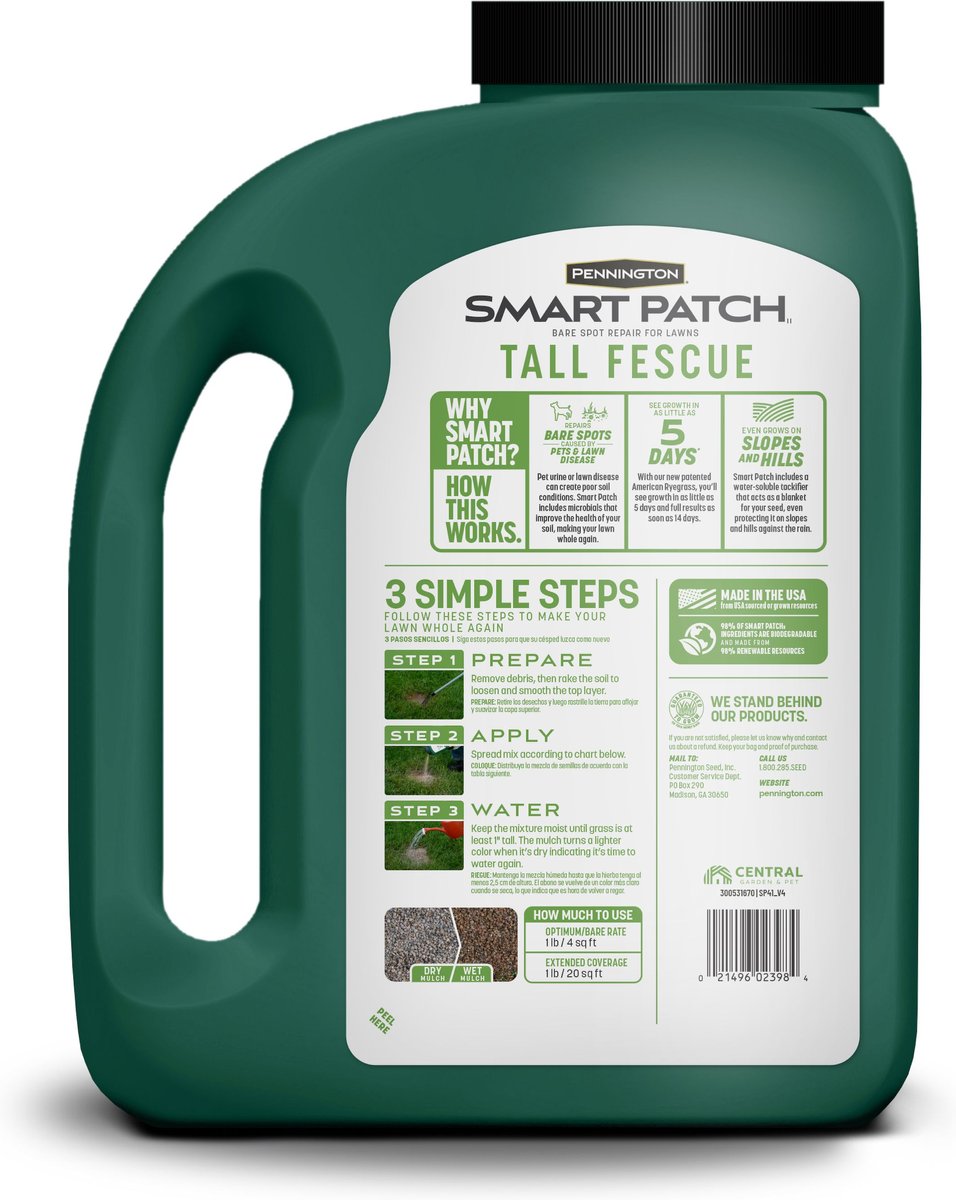 Pennington Smart Patch Tall Fescue Mix Dog Lawn-Treatment and Grass Saver