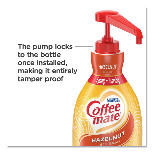 Coffee-mate Liquid Coffee Creamer， Hazelnut， 1500mL Pump Bottle (31831)