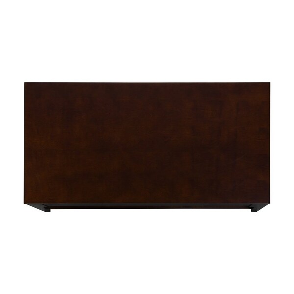 Johan Transitional Wood Rectangle Lift Top Coffee Table， Dark Walnut