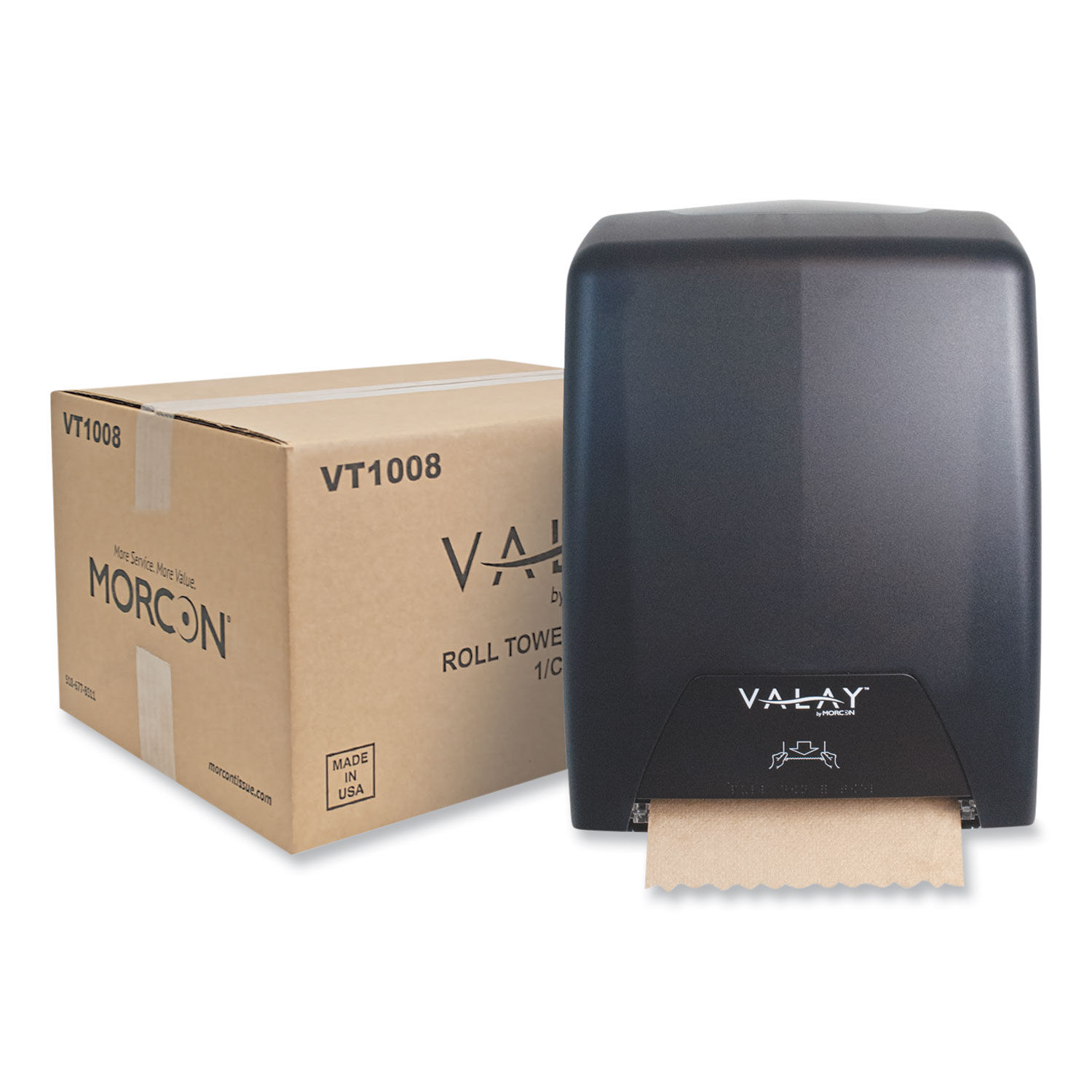 Valay Proprietary Roll Towel Dispenser by Morcon Tissue MORVT1008