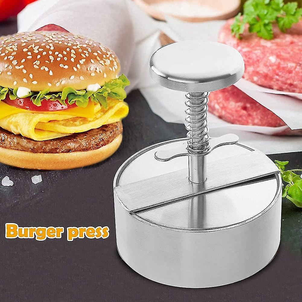 Burger Press Stainless Steel Burger Maker Hamburger Mold Perfect For Bbq Kitchen