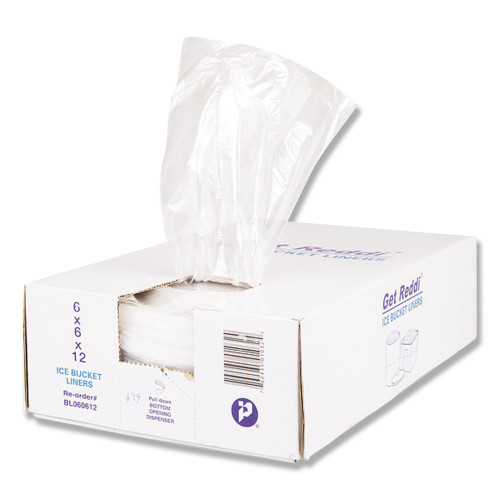 Inteplast Group Ice Bucket Liner Bags， 3 qt， 0.5 mil， 6