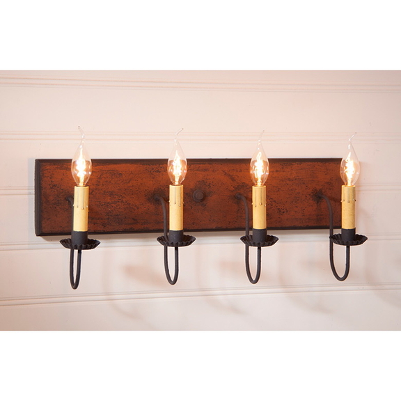 Irvin's Tinware 9185H4 4 Light Vanity Light in Har...