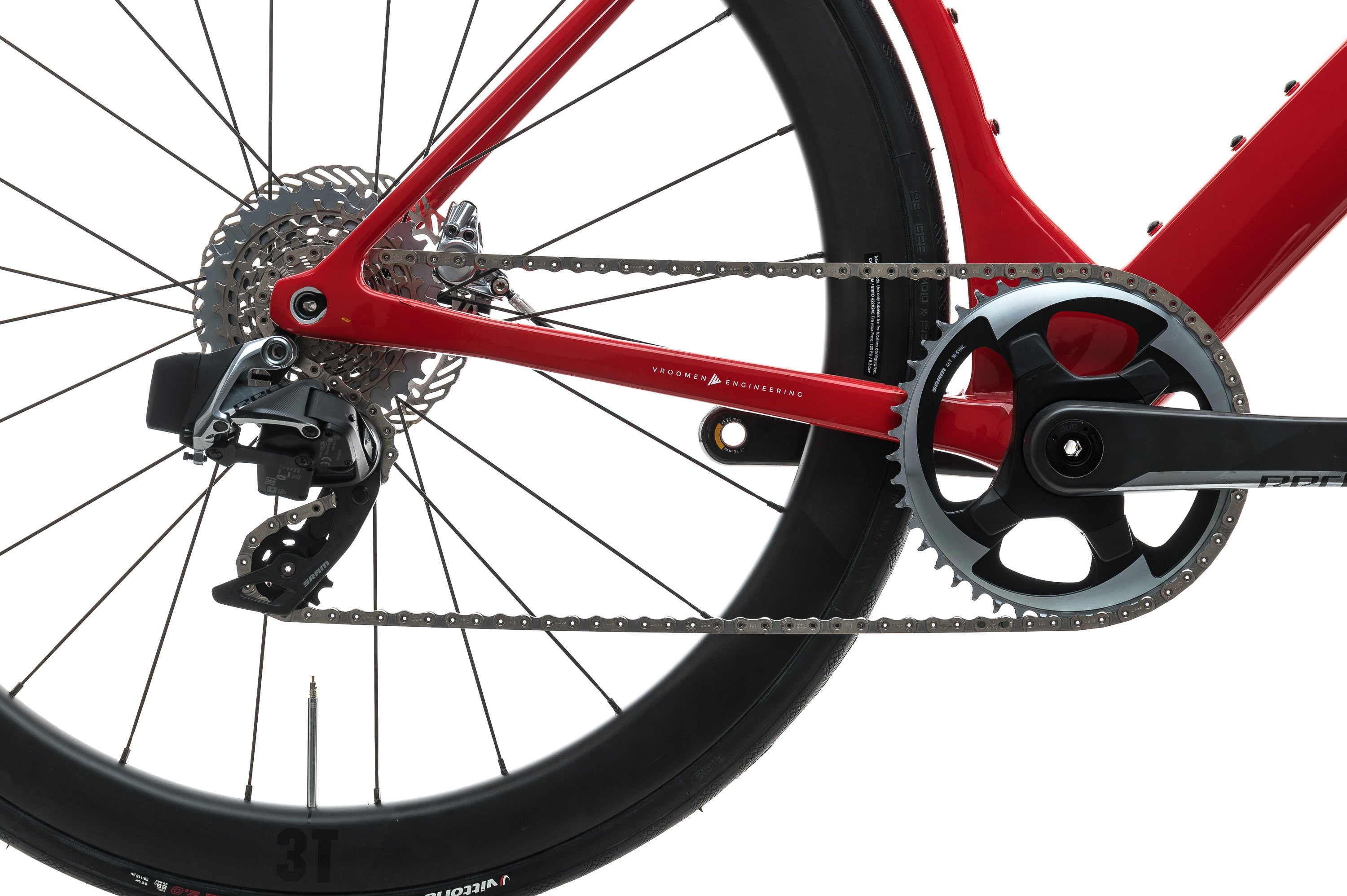3T Strada Team Red AXS eTap Road Bike - 2020, Large
