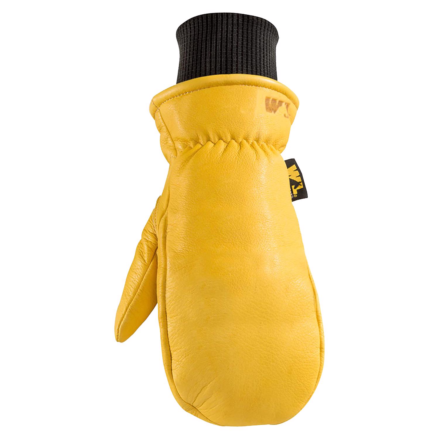 Wells Lamont HyraHyde Men\u0027s Indoor/Outdoor Work Mittens Black/Yellow XL 1 pair