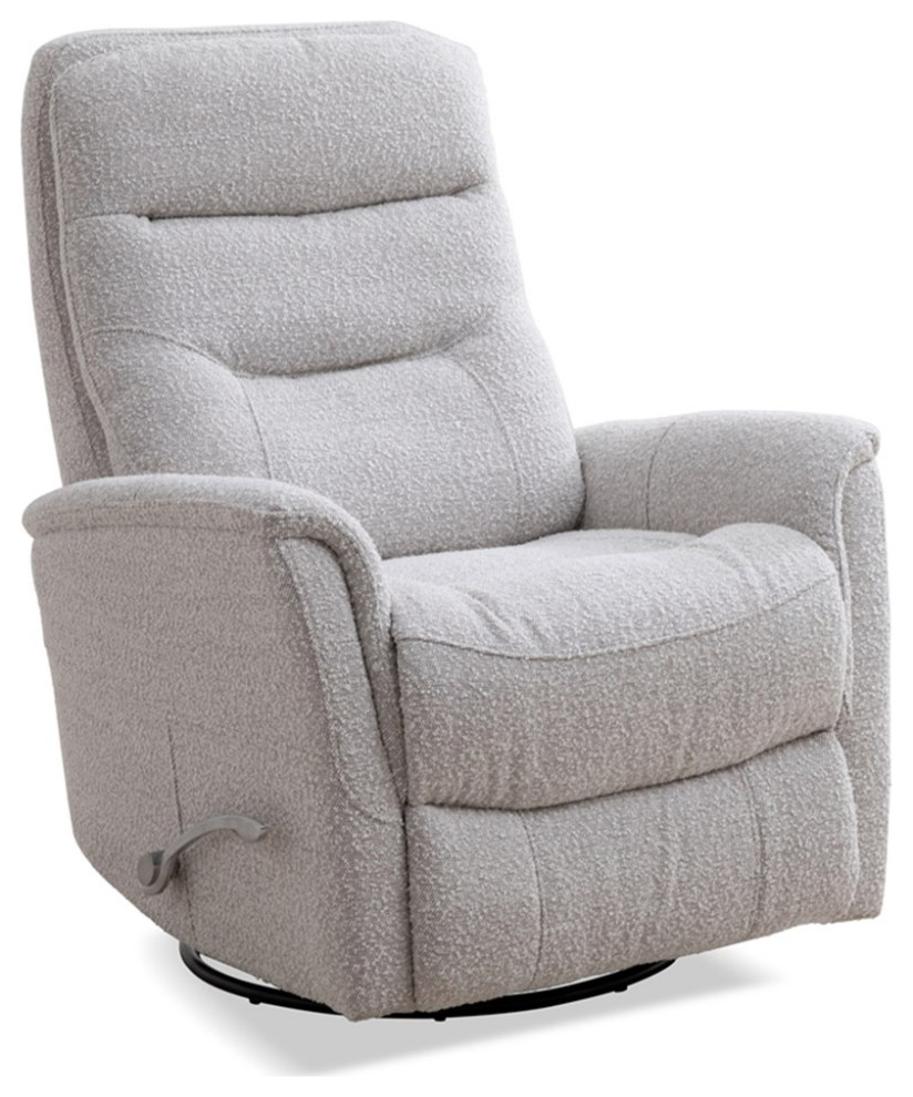 Home Square Bloke Cotton Fabric Swivel Glider Recliner in Fossil   Set of 2   Transitional   Recliner Chairs   by Homesquare  Houzz