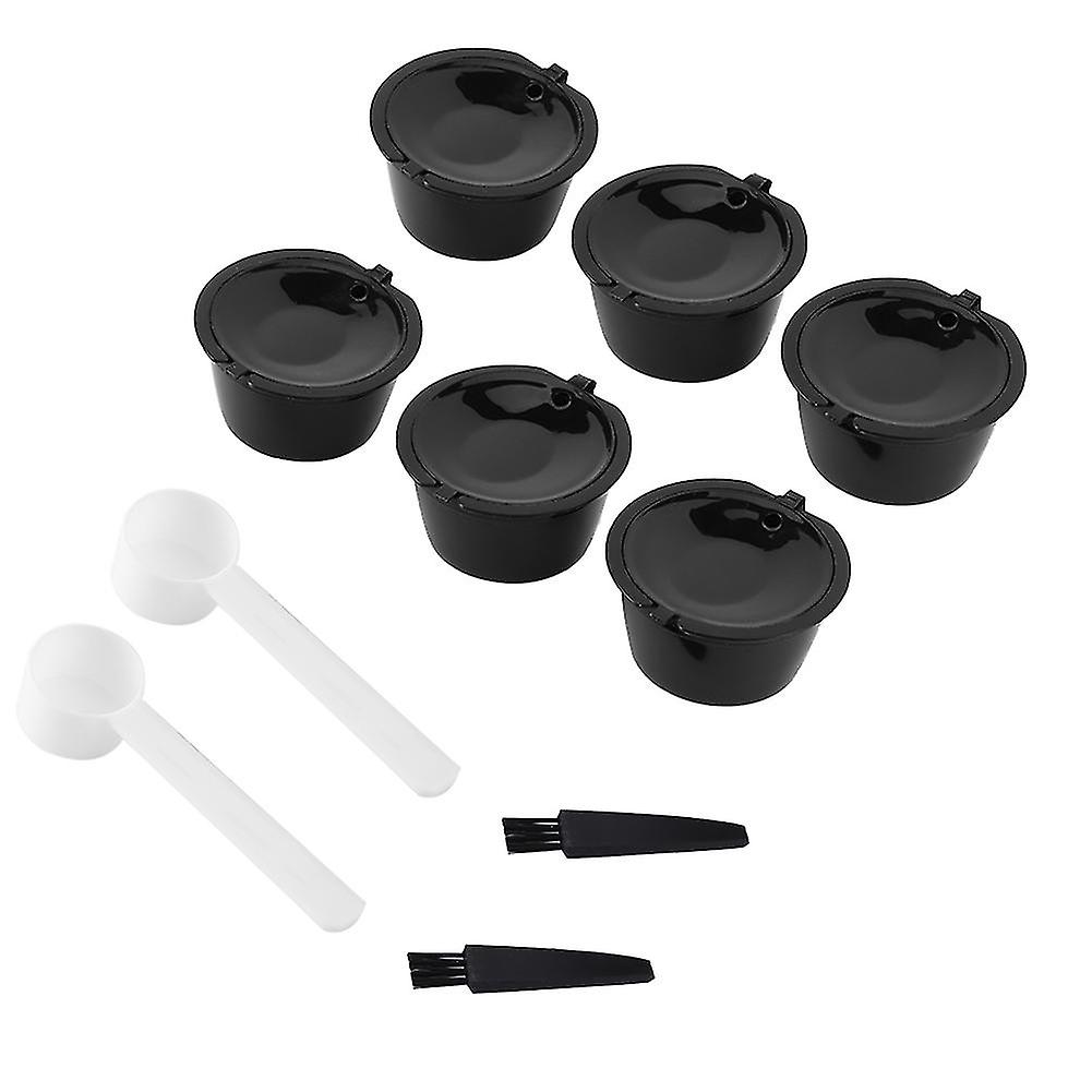 2Sets Coffee Capsule Pods Reusable Refillable Filter Cup Fit for Nestle DOLCE GUSTO Coffee Machines