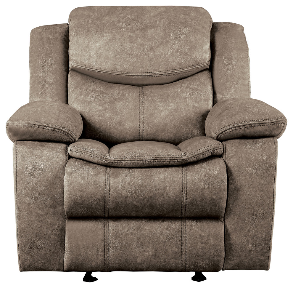 Arden Glider Reclining Chair   Transitional   Recliner Chairs   by Lexicon Home  Houzz