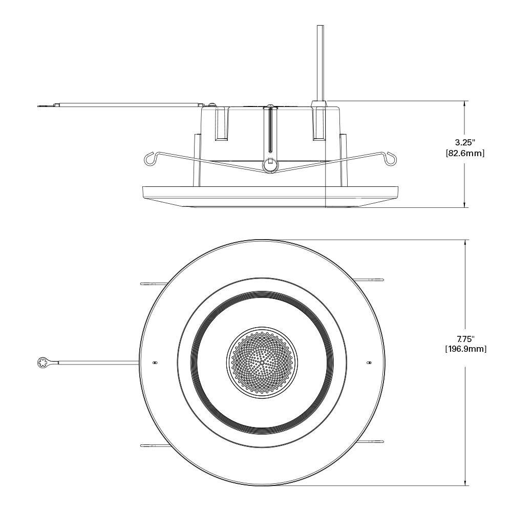 Halo RL56 Series 5 in.6 in. Tunable CCT Smart Alexa Voice Integrated LED Recessed White Trim with Bridge RL56HVAHWB1