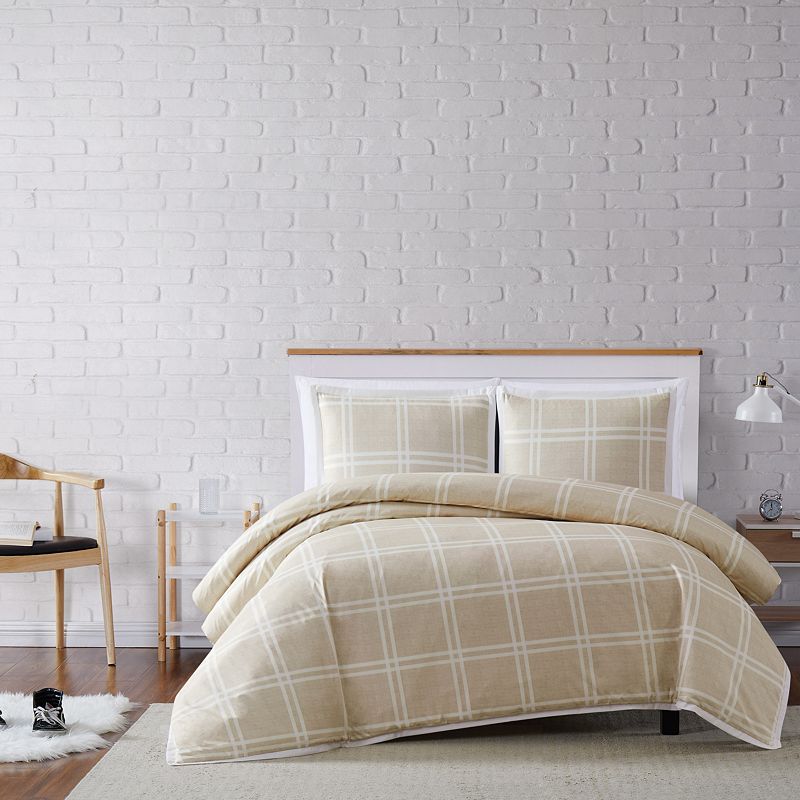 Truly Soft Leon Plaid Duvet Cover Set