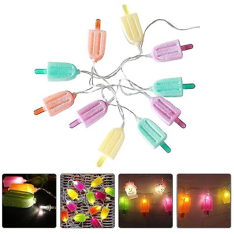 195x10cm Colorful Light Ropes Strings 1 Set Popsicle String Light Room Ornament Led String Lamp Ho