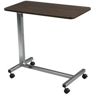 Drive Medical Non Tilt Top Chrome Overbed Table 13003