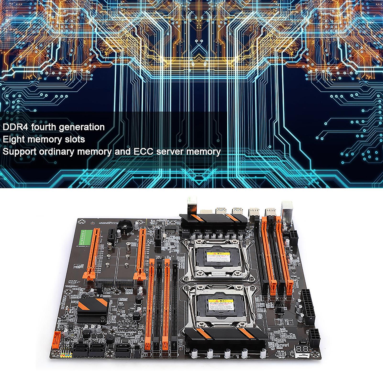 Dual Socket Desktop Motherboard 2011-3 Pin Ddr4 For Studio Computer Game Simulator E5cpu