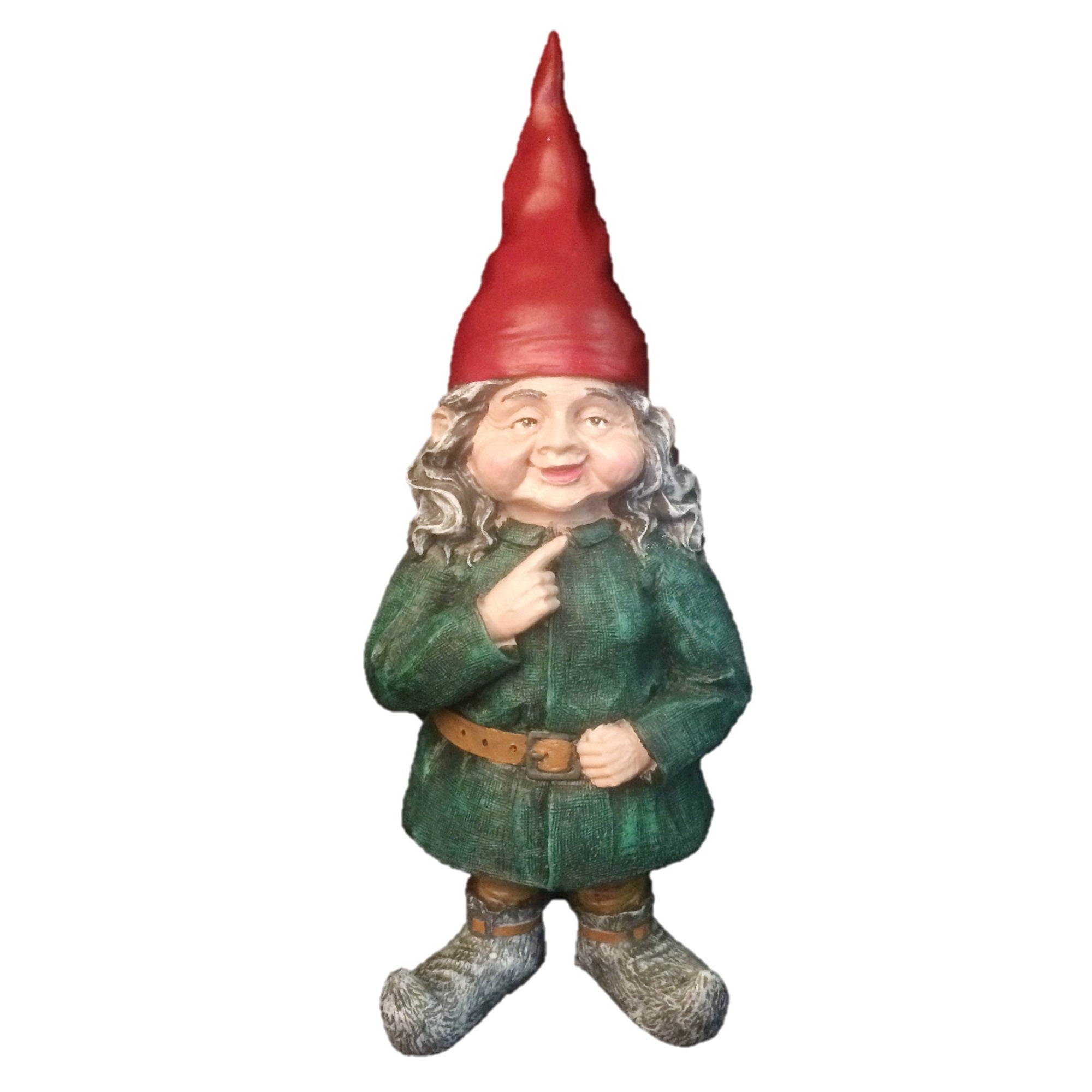 Homestyles 32.75" Classic Old World Female Garden Gnome Garden Statue