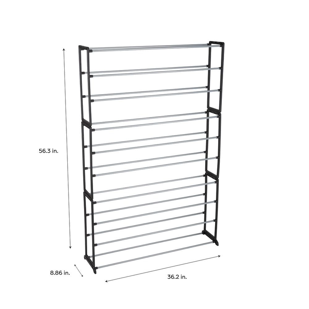 Simplify 50 Pair Shoe Organizer Rack   10 tier