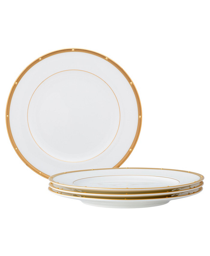 Noritake Rochelle Gold Set of 4 Salad Plates Service For 4