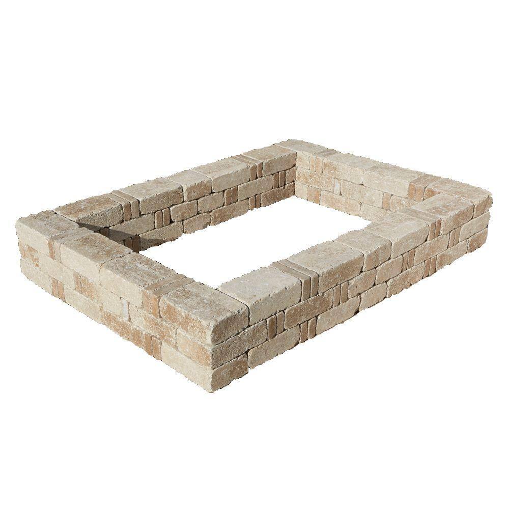 Pavestone RumbleStone 98 in. x 49 in. x 10.5 in. Cafe Concrete Raised Garden Bed RSK53969
