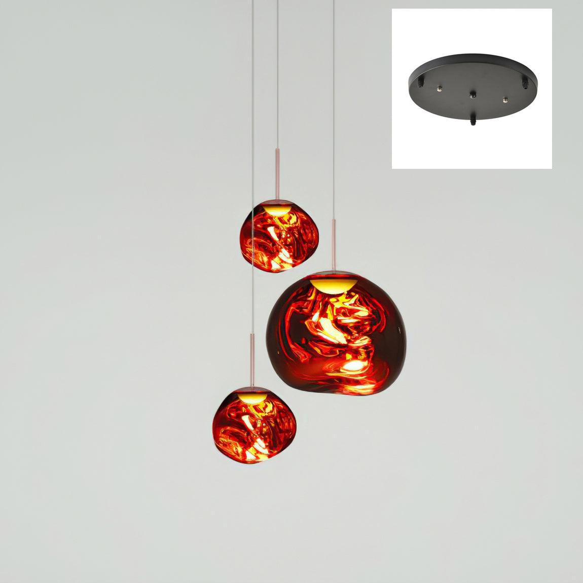 Multi Lava Round Pendant Lamp