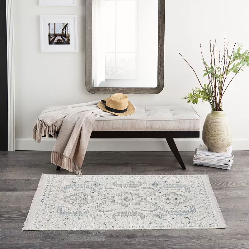 Nourison Lennox Traditional Blooming Fringe Indoor Rug