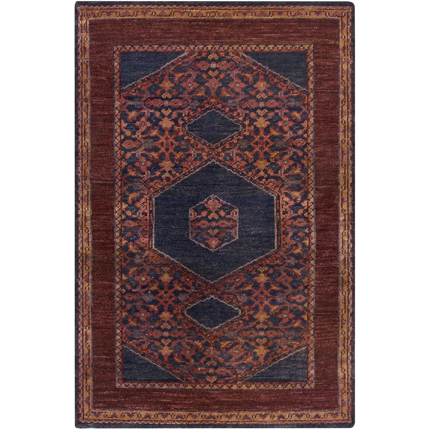 Haven Burgundy & Navy Rug