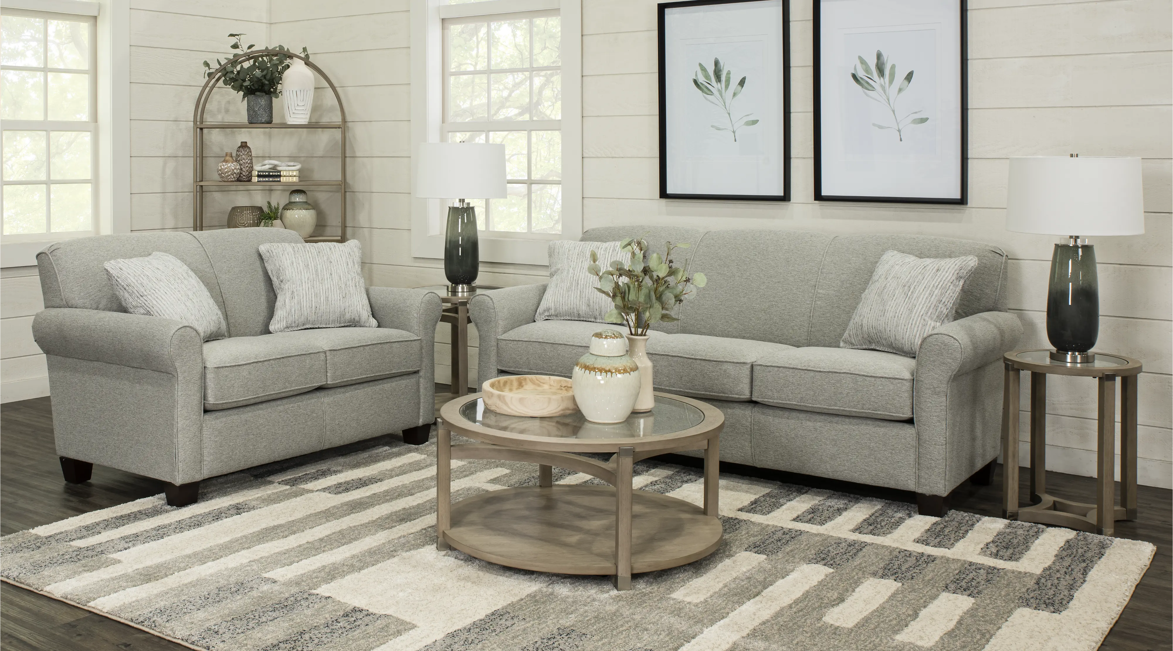 Titan Silver Gray Sofa