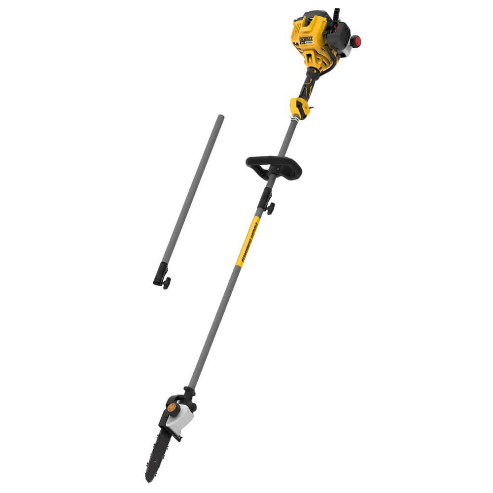 DEWALT 10 in 27cc Gas 2Cycle Pole Saw with Automatic Chain Oiler and Attachment Capabilities