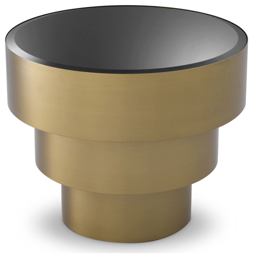 Brass Layered Side Table  Eichholtz Sinclair   Contemporary   Side Tables And End Tables   by Oroa   Distinctive Furniture  Houzz