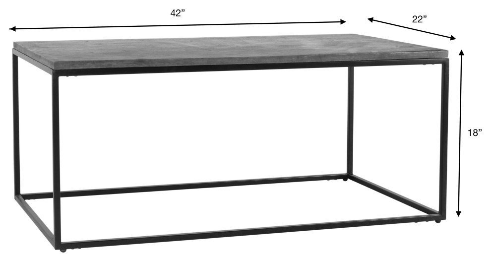 Surya Aryaa YAA 001 Coffee Table   Industrial   Coffee Tables   by Surya  Houzz